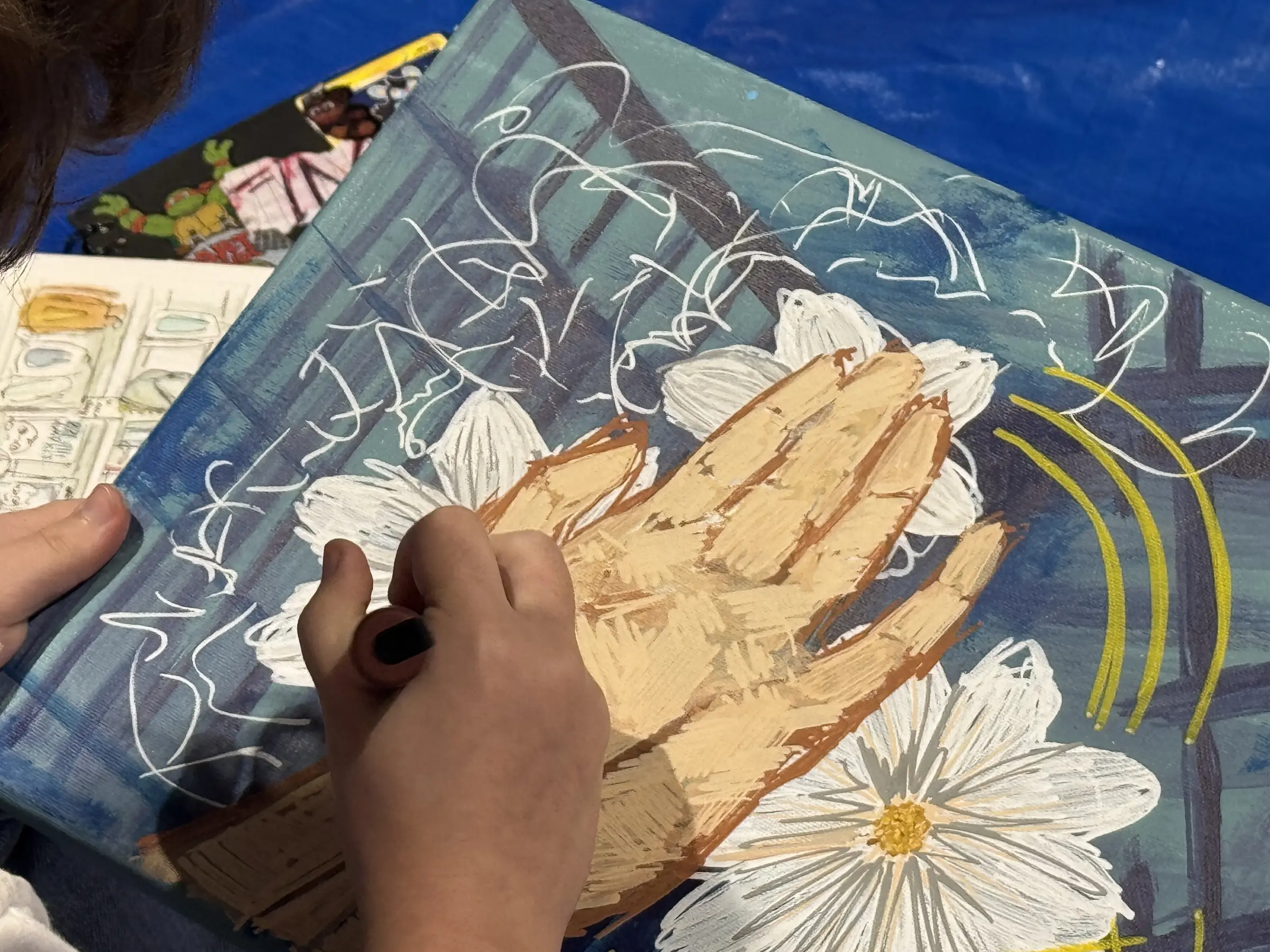 Visitors viewing artwork at LEDI Jacksonville